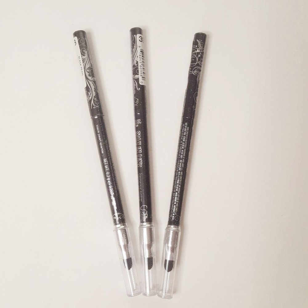 3 PACK Hard Candy Stay In Line Precise Mechanical Eyeliner #398 Black SEALED New